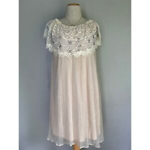 Ryu Anthropologie‎ Dress Size Small Lace Bead Party Romantic Balletcore Coquette